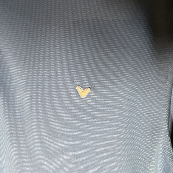 Callaway Mens Medium Opti-Dri Golf Polo Shirt Blue Performance Stretch - Picture 4 of 6